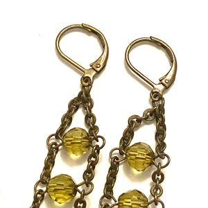 Jewelry - Green dangle earrings Jewelry - Green dangle earrings